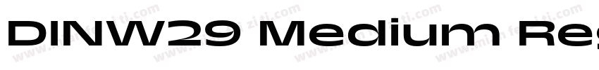 DINW29 Medium Regular字体转换
